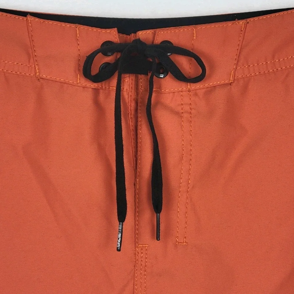 Vintage Billabong Board Shorts Mens 36‎ Burnt Orange Surf Swim Cargo Pockets